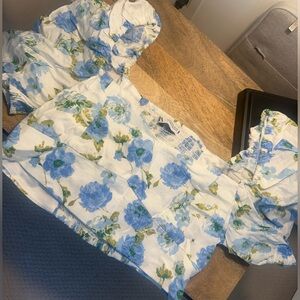 NEVER WORN Zara cropped floral top
